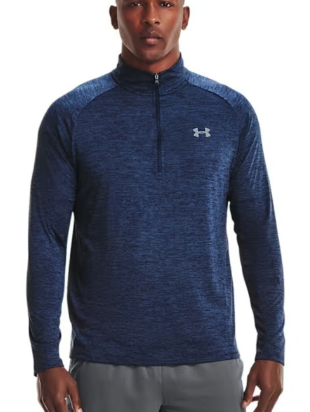 Under Armour UA TECH HALF SLIP Long Sleeve Men's 2XL NEW WITH TAGS Blue Blk
